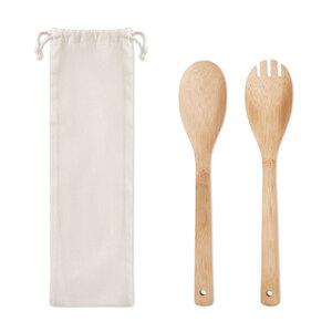 GiftRetail MO9903 - MAYEN SET Conjunto de utensílios bambu