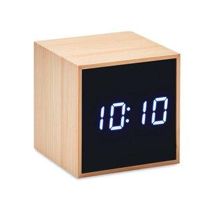 GiftRetail MO9922 - MARA CLOCK Relógio alarme LED capa bambú