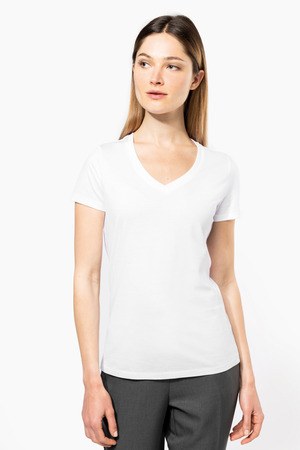 Kariban K3003 - T-shirt Supima® de senhora com decote V de manga curta