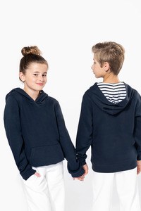 Kariban K4014 - Sweatshirt com capuz em contraste estampado de criança