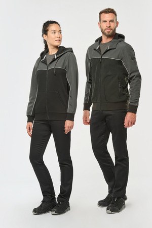 WK. Designed To Work WK450 - Blusão softshell bicolor com 3 camadas unissexo