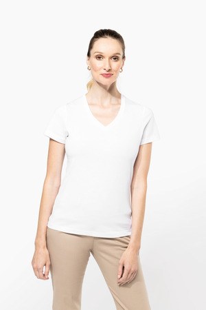 Kariban Premium PK305 - T-shirt Supima® decote V de manga curta de senhora