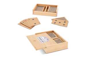 TopEarth LT90767 - Jogo de cartas em caixa de bambu