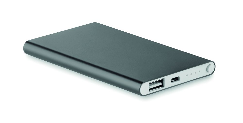 GiftRetail MO8735 - POWERFLAT Po erbank plano 4000mAh preto